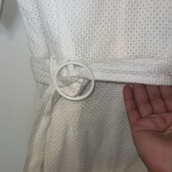 Club Monaco Womens Belted Puff Sleeve Eyelet Romper White size 4 - Bride/party - Picture 11 of 14